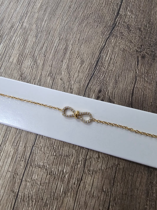 Bracelet infini doré