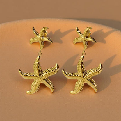 Boucles d'oreilles double Etoiles de Mer