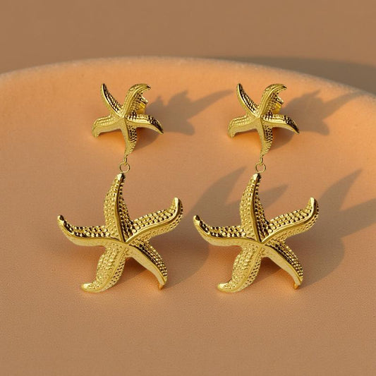 Boucles d'oreilles double Etoiles de Mer