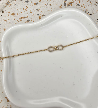 Bracelet infini doré