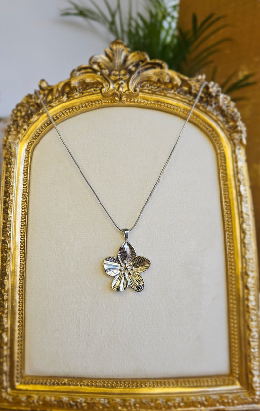 Collier Flor - Argenté