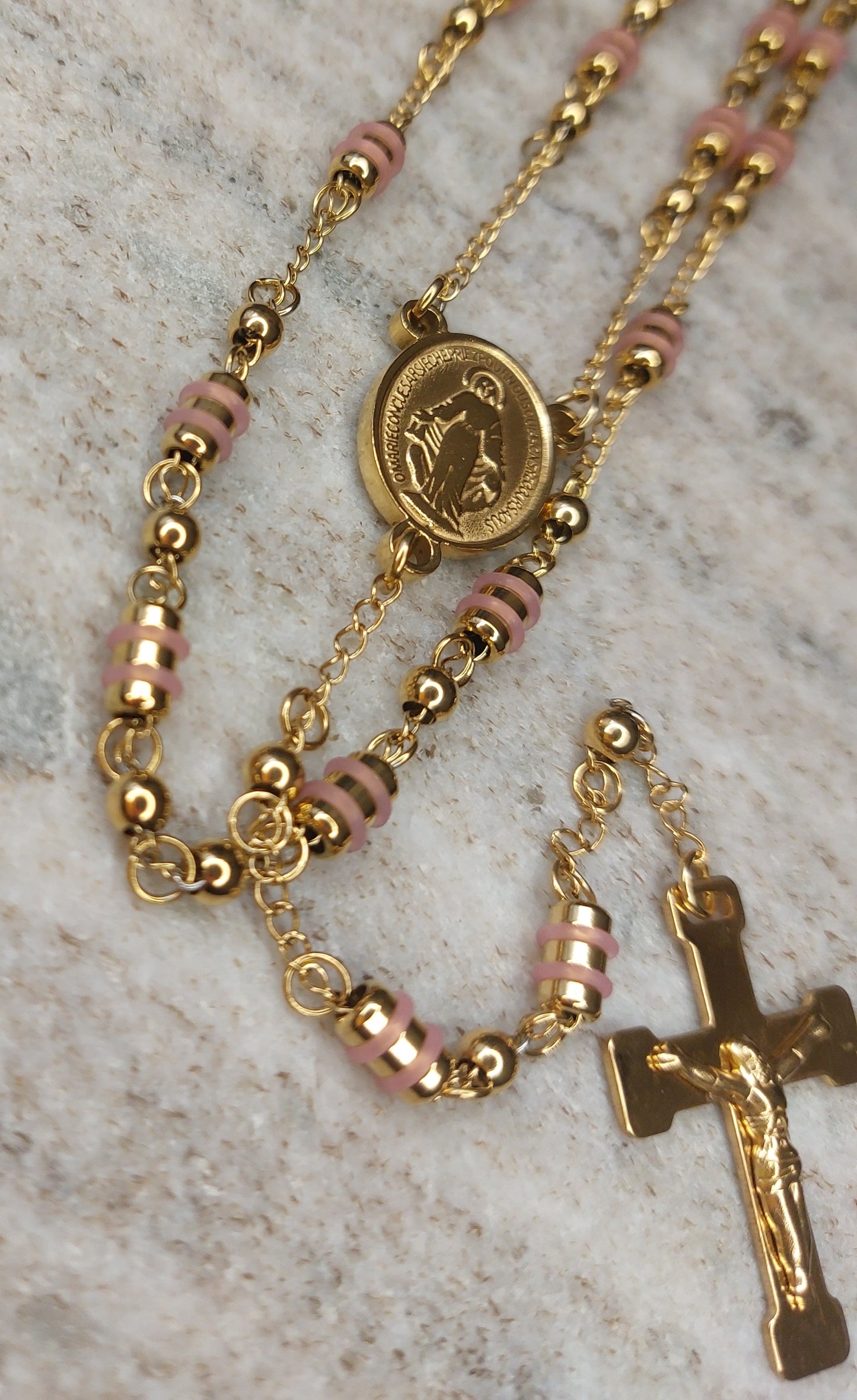Collier Chapelet plaqué or
