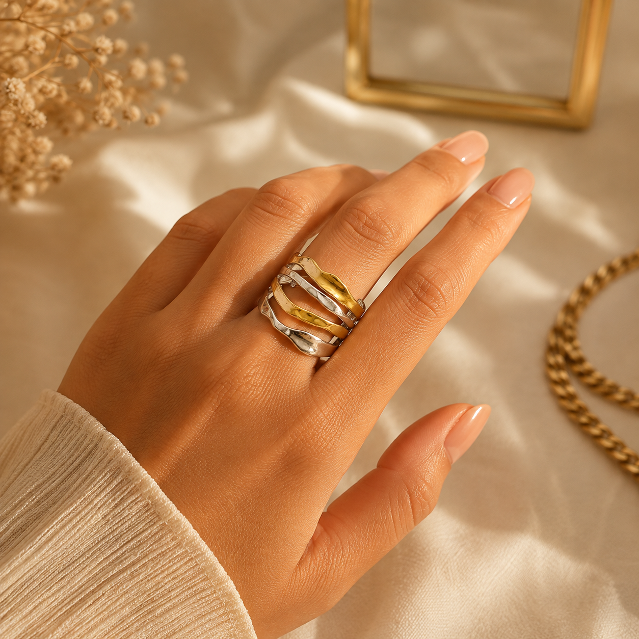 Bague bicolore Zéna