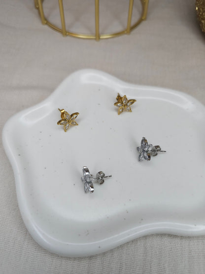 Puce d'oreilles Lilas argenté