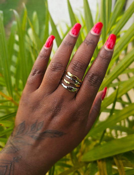 Bague bicolore Zéna