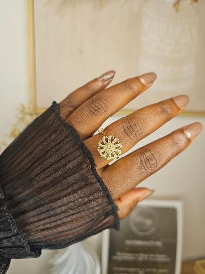 Bague fleur rotative - Nala