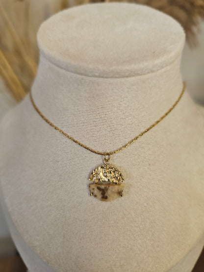 Collier Maë - Pierre naturelle jaspe