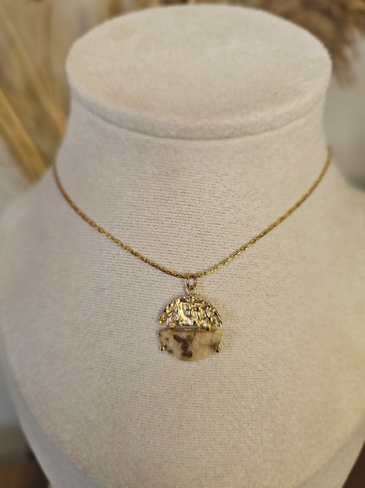 Collier Maë - Pierre naturelle jaspe