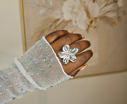 Bague FLOR argenté