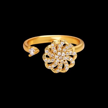 Bague fleur rotative - Nala