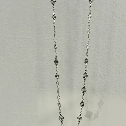 Chaine MILA 2 en 1 argenté- Sautoire/taille
