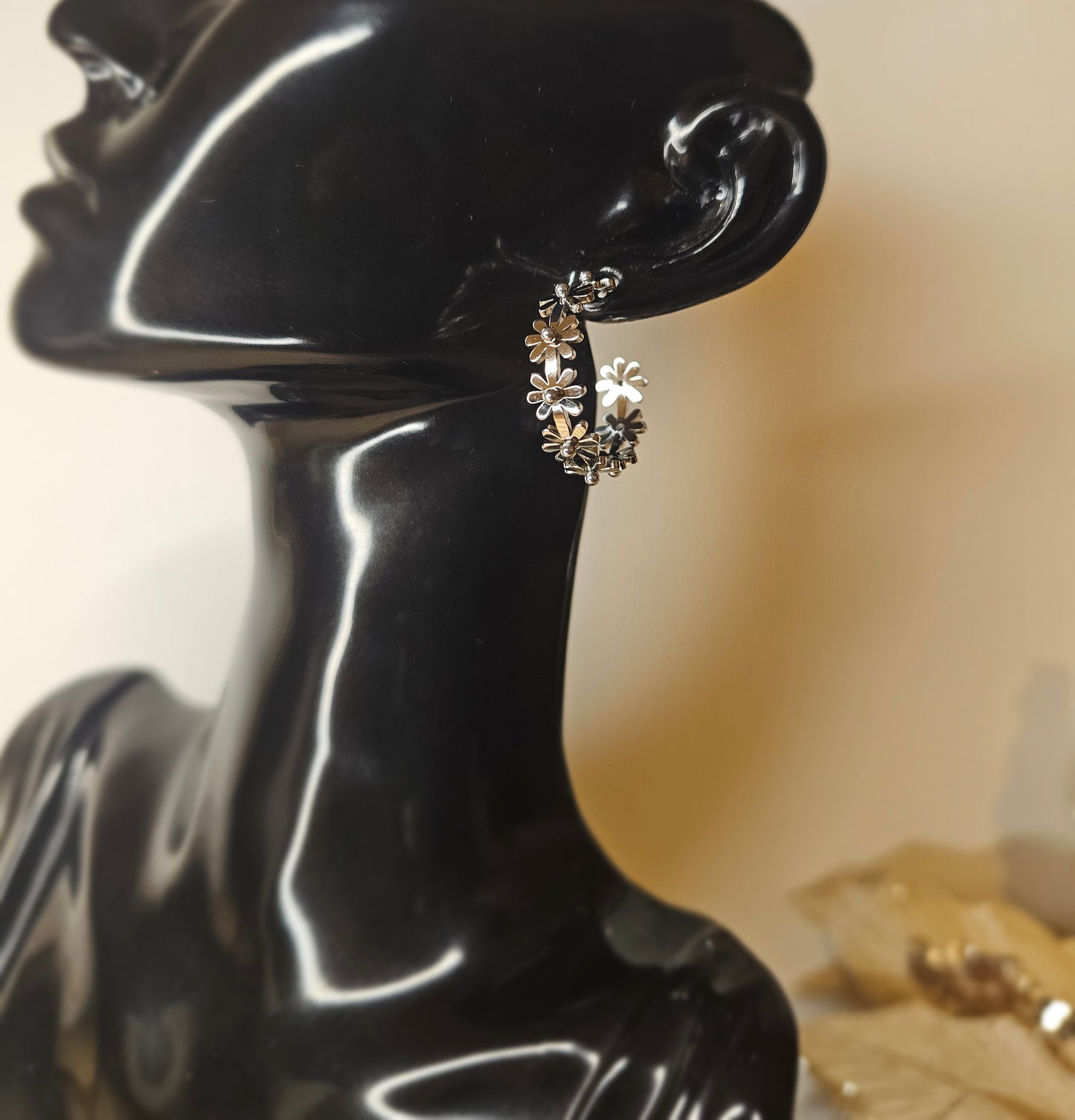 Créoles Fleuri Argenté