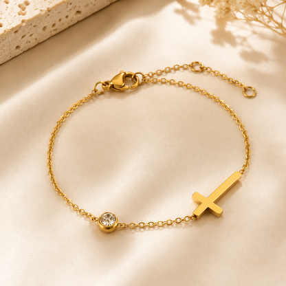 Bracelet croix lumière