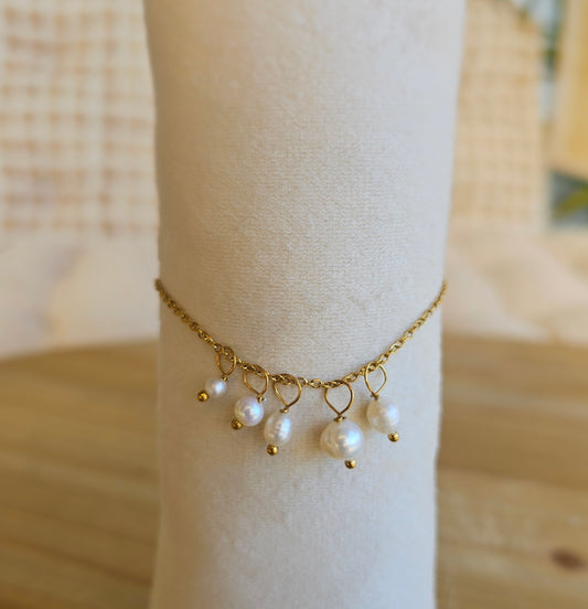 BRACELET MODULABLE PERLE D'EAU DOUCE