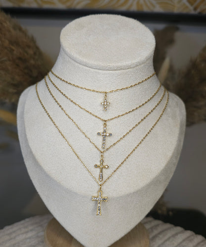 Chaîne croix raffiné
