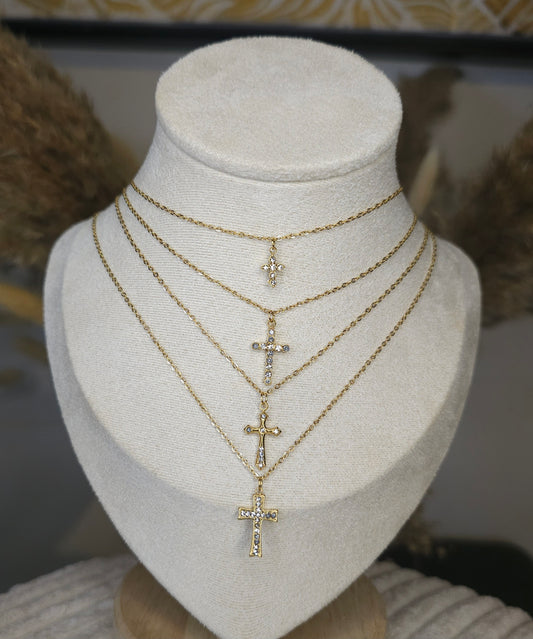Chaîne croix raffiné