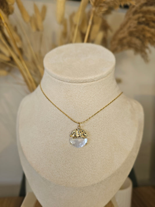 Collier Maë - Pierre naturelle en pierre de lune