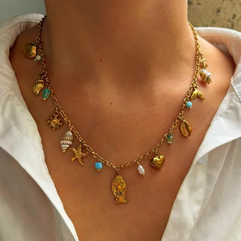 Collier charm's Océane