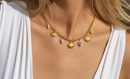 Collier Charm's Corail - Doré
