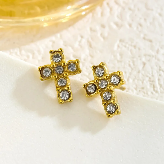 Boucles d'oreilles Croix