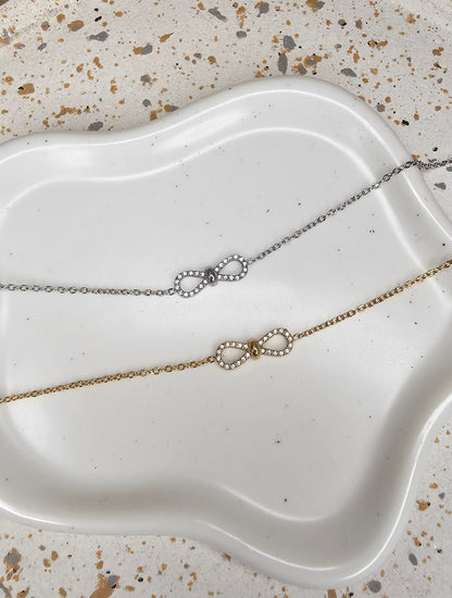 Bracelet infini argenté
