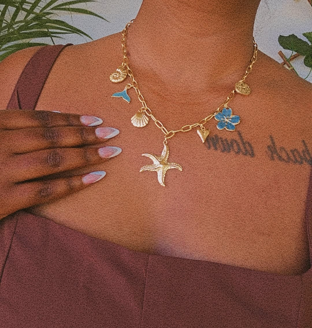Collier charm's Plage