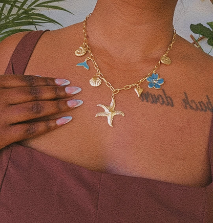 Collier charm's Plage