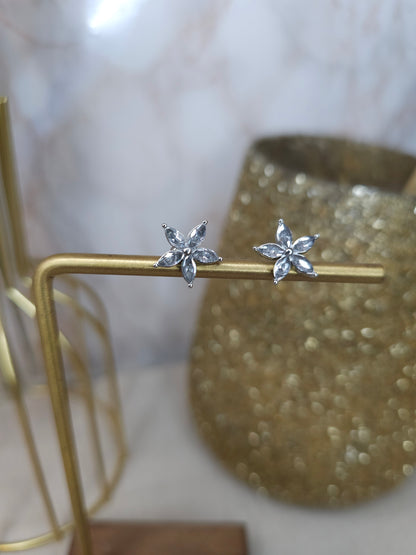 Puce d'oreilles Lilas argenté