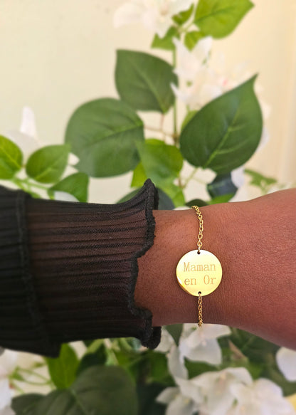 Bracelet " Maman en or "